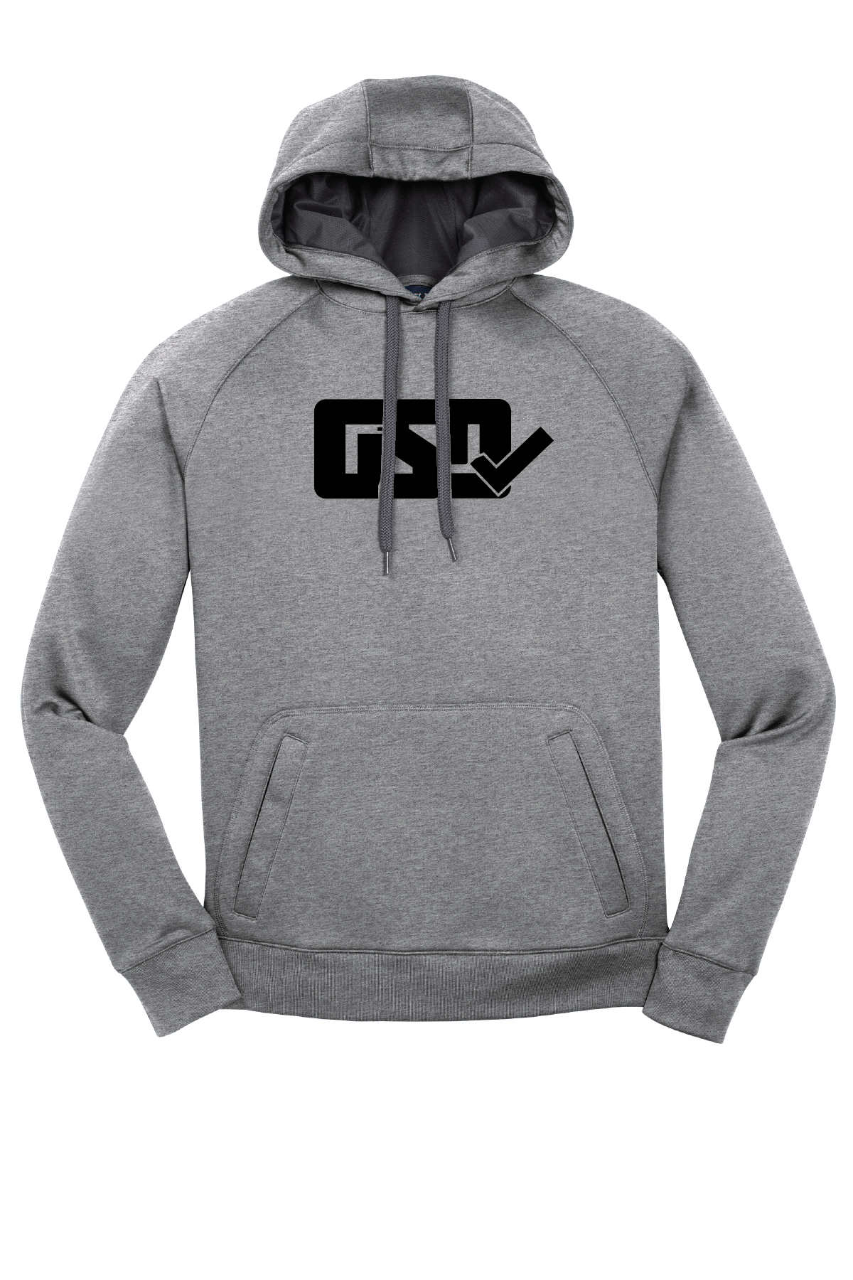 GSD Hoodie - Heather Grey / Black - "The Admiral"