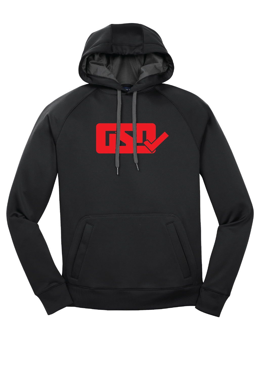 GSD Hoodie - Black / Red - "Double 3 Peat"