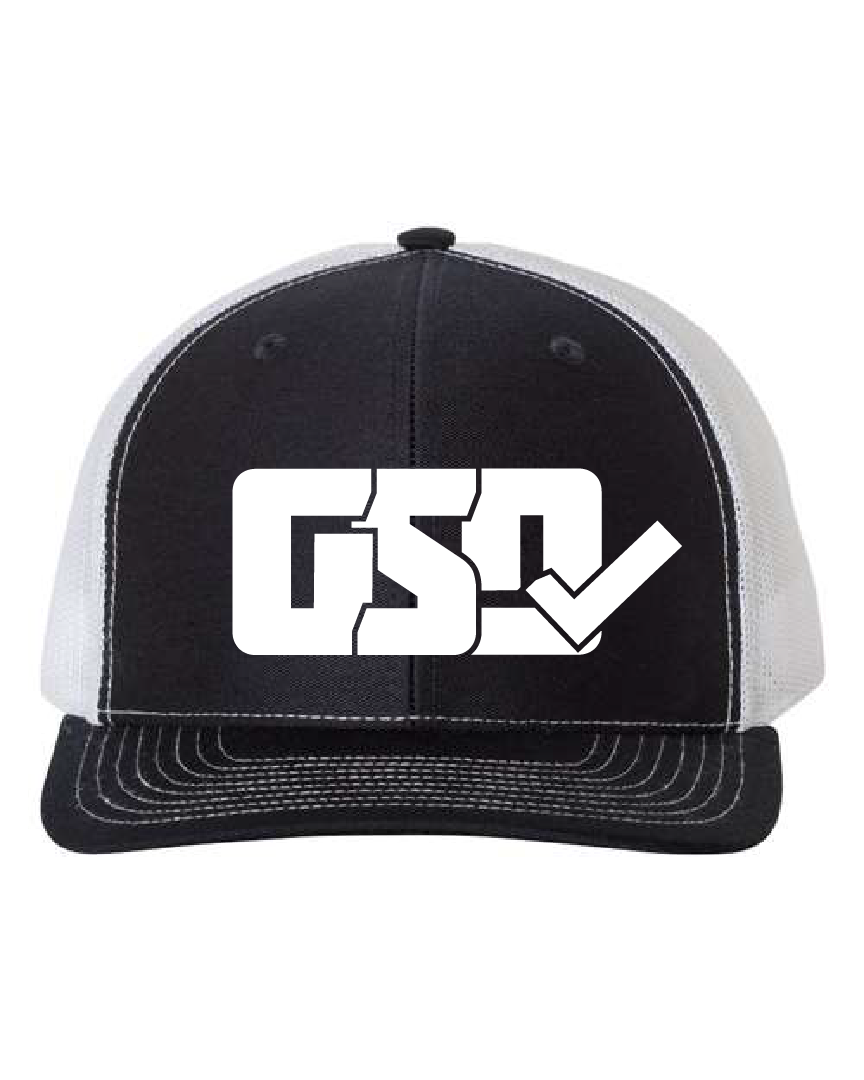 GSD CLASSIC Mesh Snap Back Hat - Navy / White - "Babe Ruth"