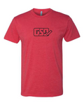 GSD OUTLINE T-Shirt - Red / Black - “Dirty Bird”