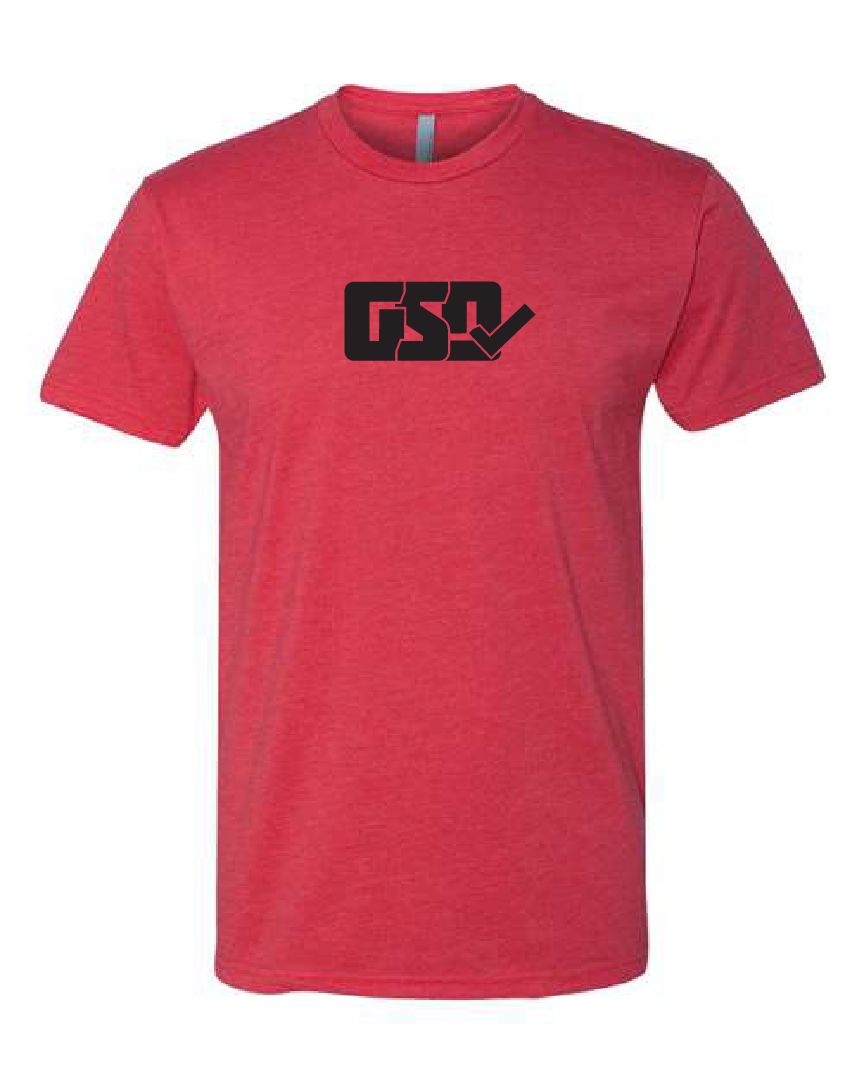 GSD T-Shirt - Red / Black - “Dirty Bird”