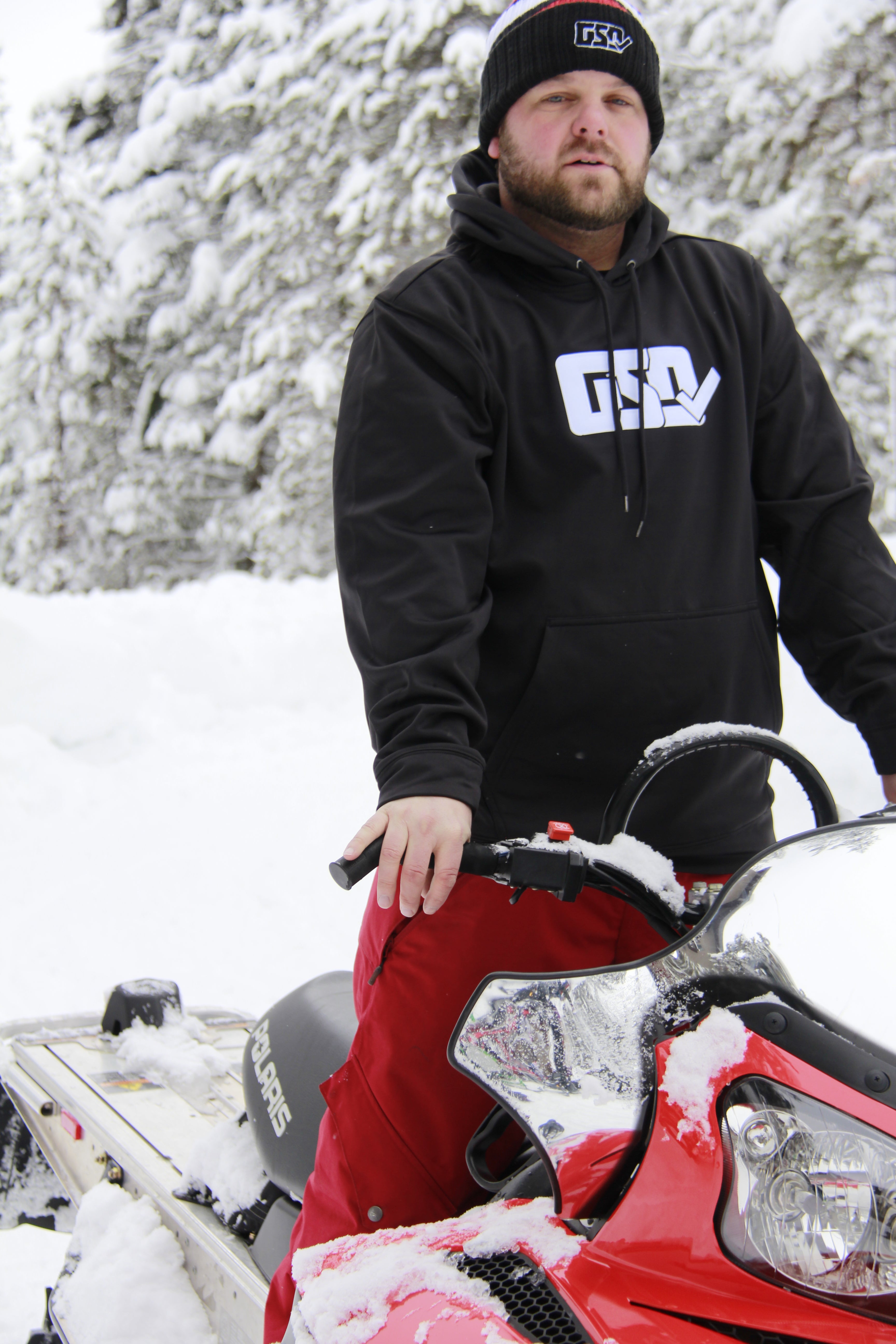 GSD Hoodie - Black / White - "Mike Jack"