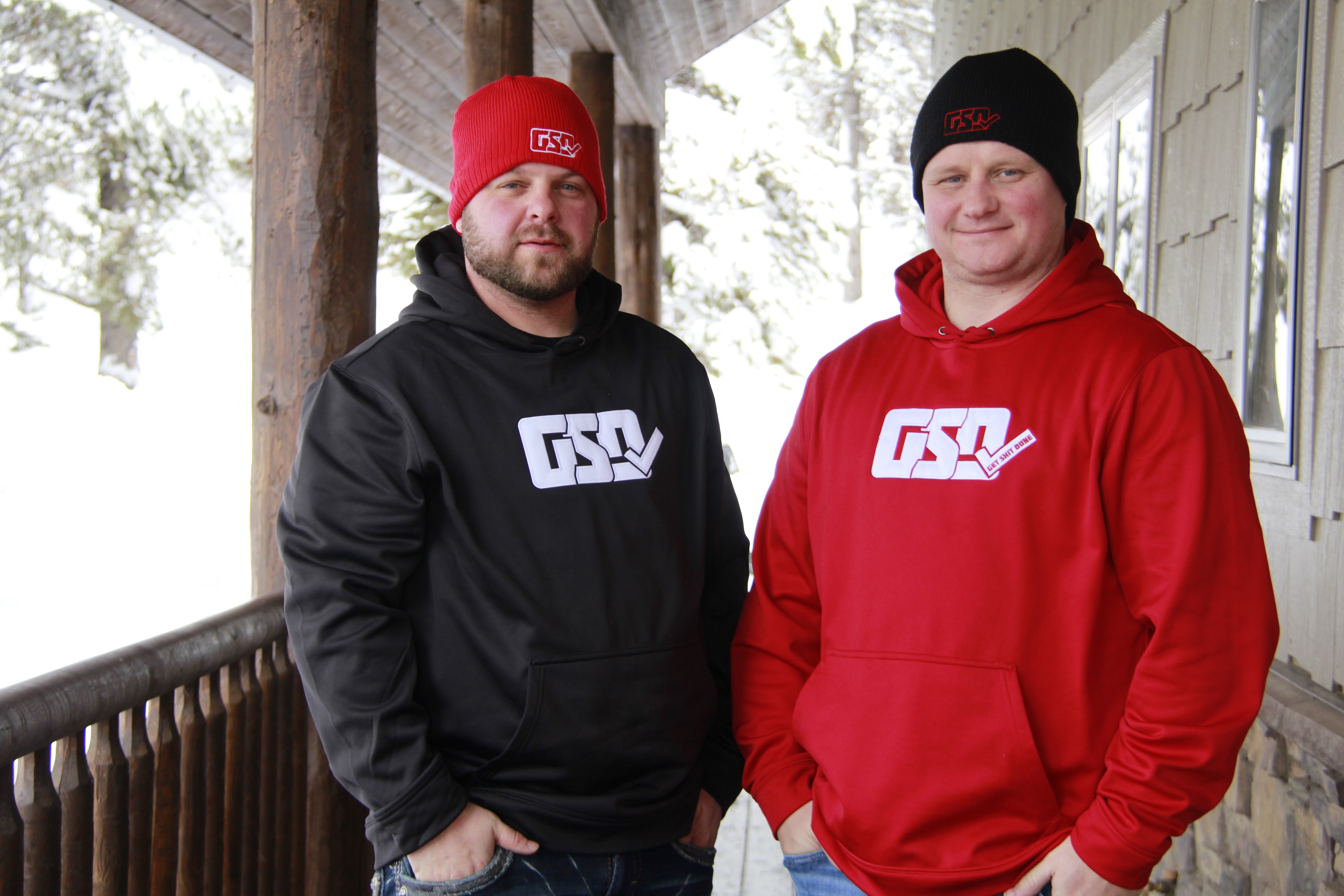 GSD Hoodie - Black / White - "Mike Jack"