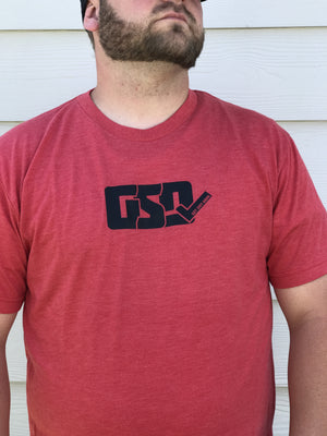 GSD T-Shirt - Red / Black - “Dirty Bird”