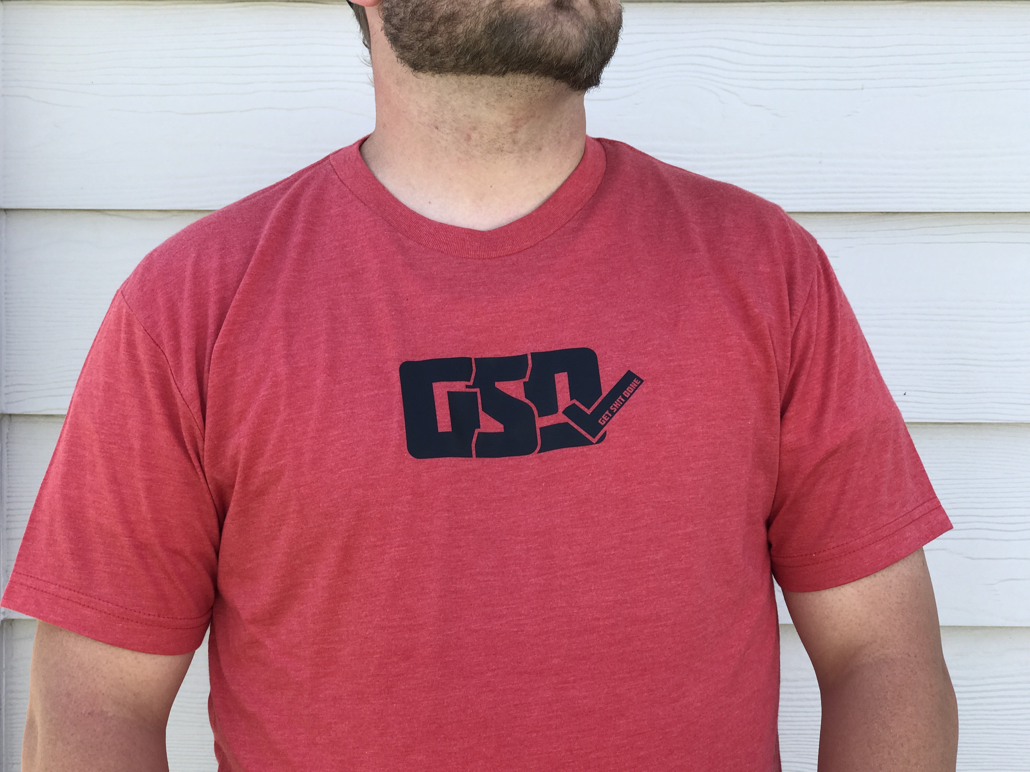 GSD T-Shirt - Red / Black - “Dirty Bird”