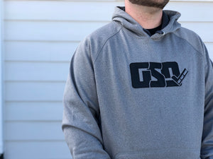 GSD Hoodie - Heather Grey / Black - "The Admiral"