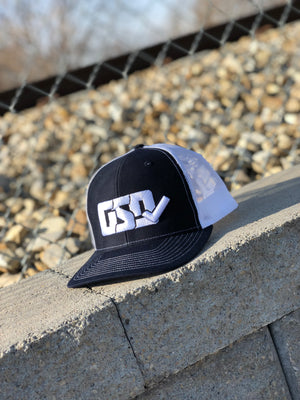 GSD CLASSIC Mesh Snap Back Hat - Navy / White - "Babe Ruth"