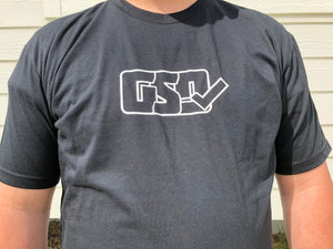 GSD OUTLINE T-Shirt - Black / White - “Mike Jack”