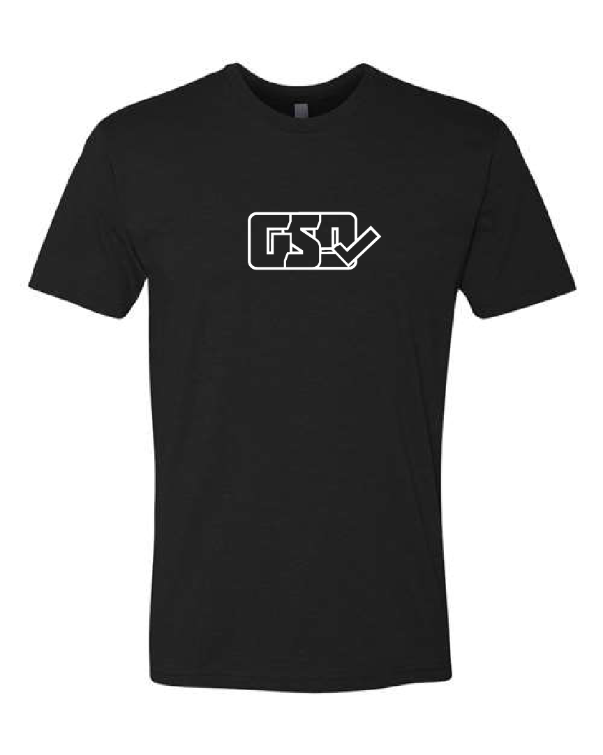 GSD OUTLINE T-Shirt - Black / White - “Mike Jack”