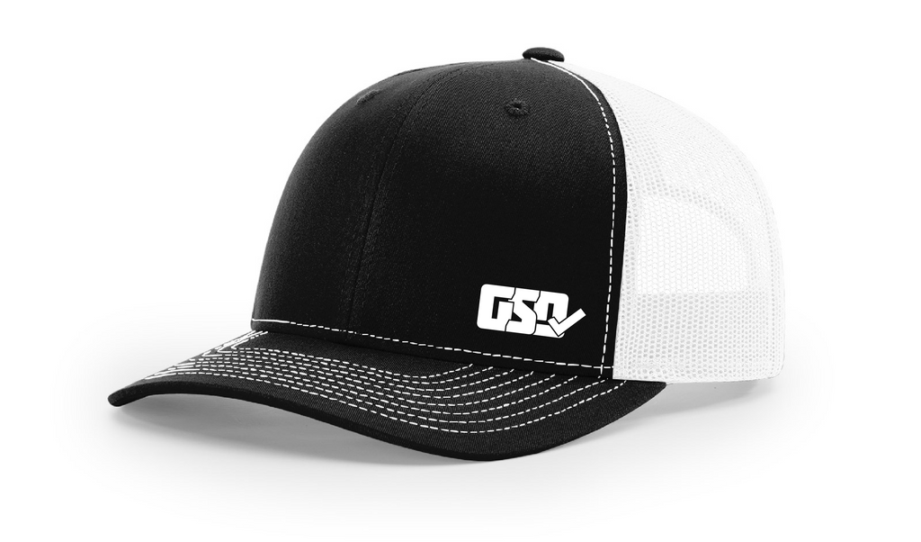 GSD Corporate Mesh Snap Back Hat - Black / White - “Mike Jack”