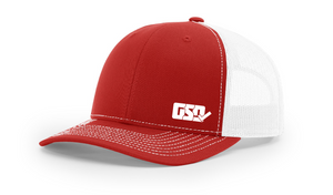 GSD SOLID LEFTY Mesh Snap Back Hat - Red / White - “Pete Rose”