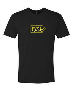 GSD OUTLINE T-Shirt - Black / Athletic Gold - “Wiz”