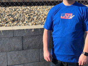 GSD T-Shirt - Royal / USA - “America”